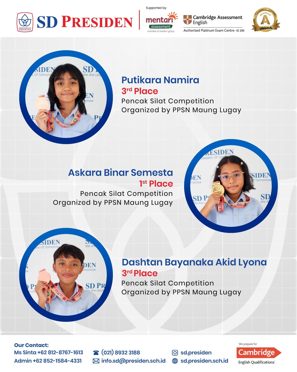 Student Achievement SD Presiden