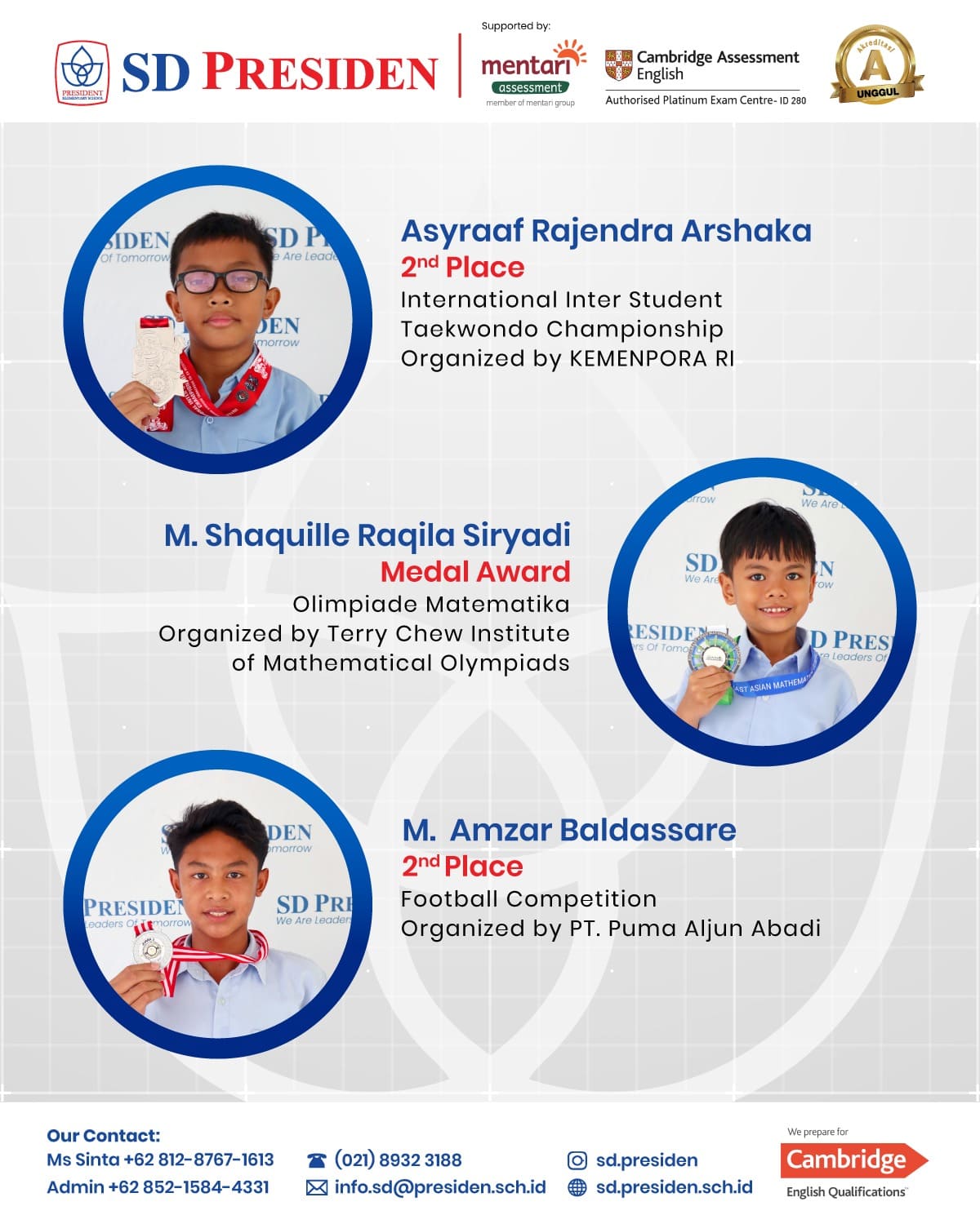 Student Achievement SD Presiden