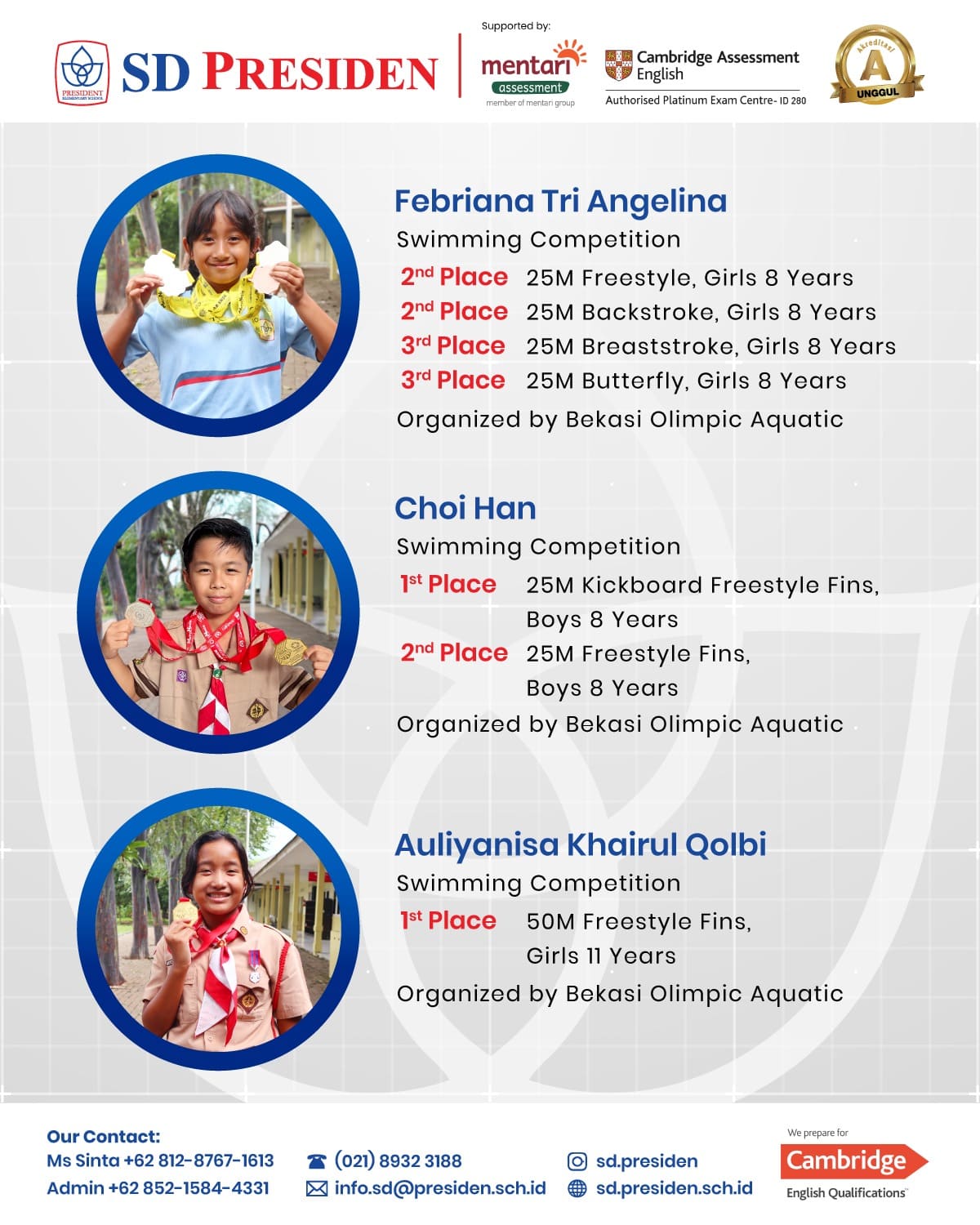 Student Achievement SD Presiden